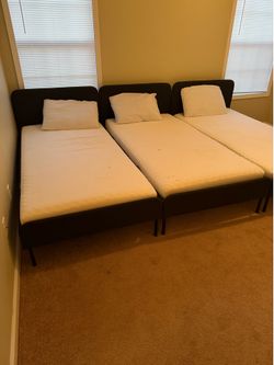 3 IKEA bed with mattress
