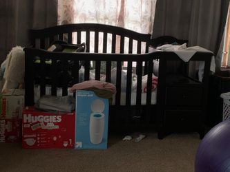 Crib and mattress
