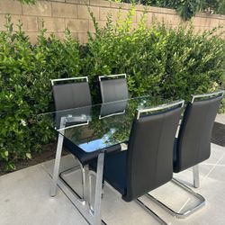 Glass Kitchen Table 