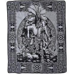 NEW Aztec Warrior/Aztec Calendar Blanket