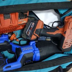 Milwaukee Hackzall & Kobalt 24V cordless.