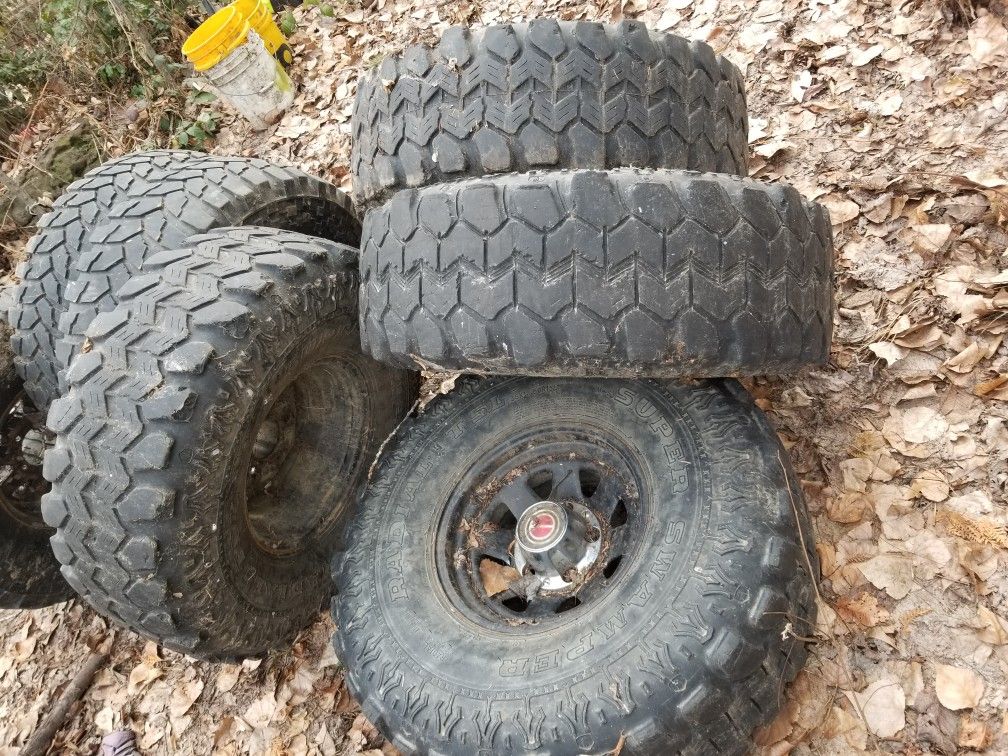 Two sets of 35 12.5 15 mud tires 300 each set obo for Sale in Yakima ...