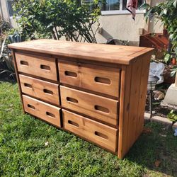 Wooden Dresser Can Be Refinished Wood. Or Will Be Painted  Soon White Or Grey. 