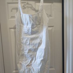 Calvin Klein White Sleeveless Dress Size 12 