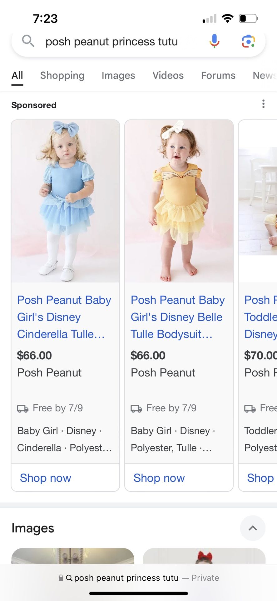 open lace back dress Posh Peanut Toddler Girl's Disney Tiana Tulle Dress in Green, 2 Toddler, Viscose from Bamboo