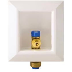 1/2 in. Brass Push-to-Connect Ice Maker Outlet Box=P4-493