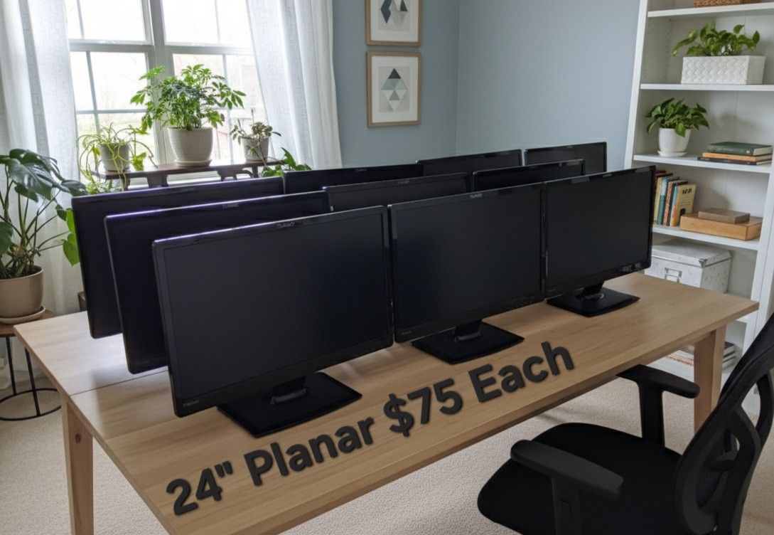 24" Planar Computer Monitors $75 Each
