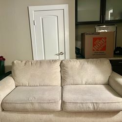 Beige Loveseat Couch