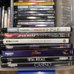 $10 4K MOVIES FOR SALE, MANY TITLES TO CHOOSE FROM
