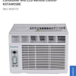 Keystone 5,000 BTU Window-Mounted Air Conditioner with LCD Remote Control-