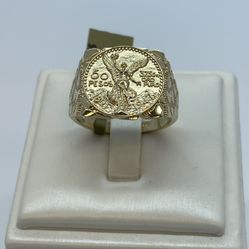 14K Gold New Nugget Ring 
