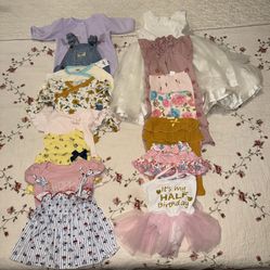 Baby Girl Newborn Clothes 0-3 Months 