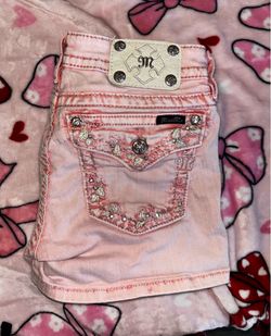 Pink Miss Me shorts