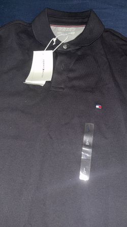 Tommy Hilfiger black polo shirt lg