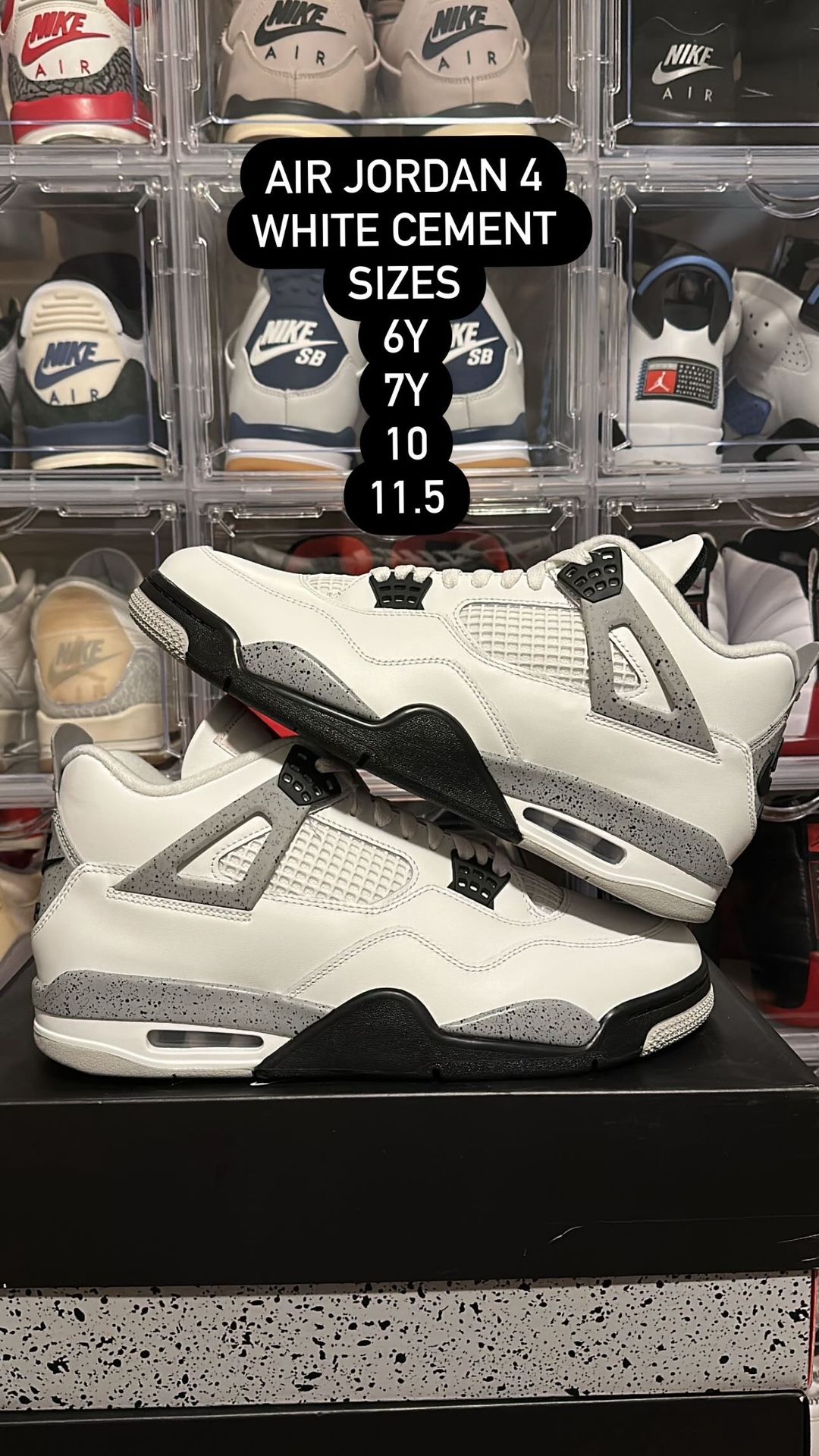 Air Jordan 4 White Cement