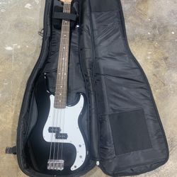 Squier Electric Guitar (P Bass ) and Amplifier 