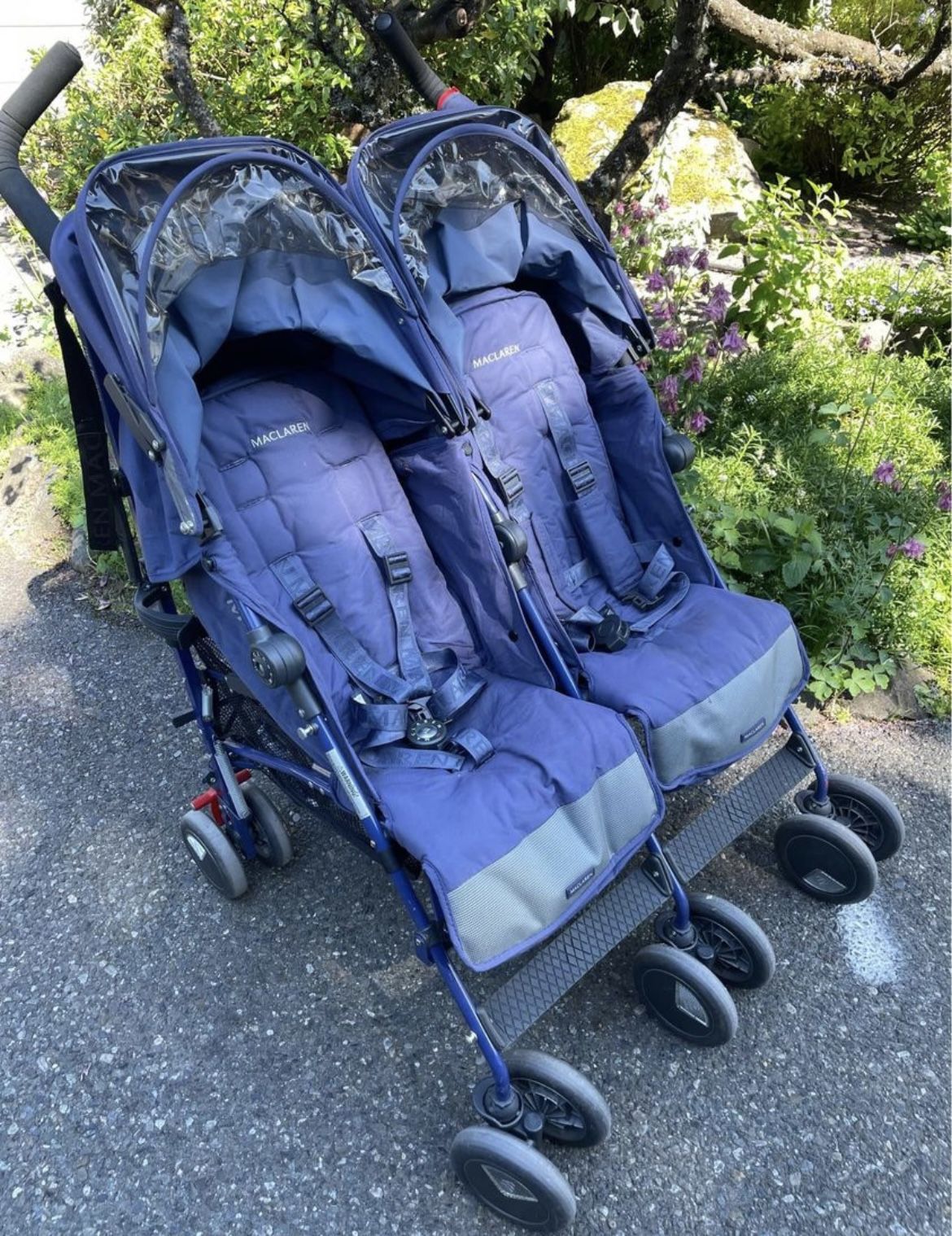 Maclaren double stroller sales used