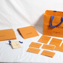 Louis Vuitton Booklet Receipt Envelopes And Gift Bag