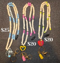Beaded teacher lanyards