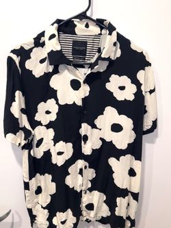 Denim & Flower Short-sleeve button-up shirt Size L