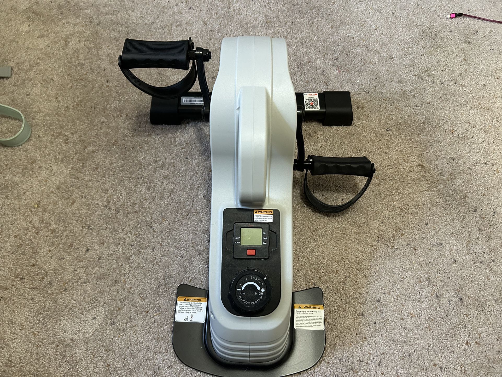 Sunny Health & Fitness Dual Function Under Desk Pedal Exerciser