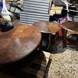 Coffee Table And Two Matching End Tables