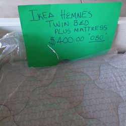 Twin Bed With Mattress 