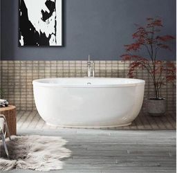 KOHLER K-6369-0 Sunstruck Oval Freestanding Bath (New in Box)