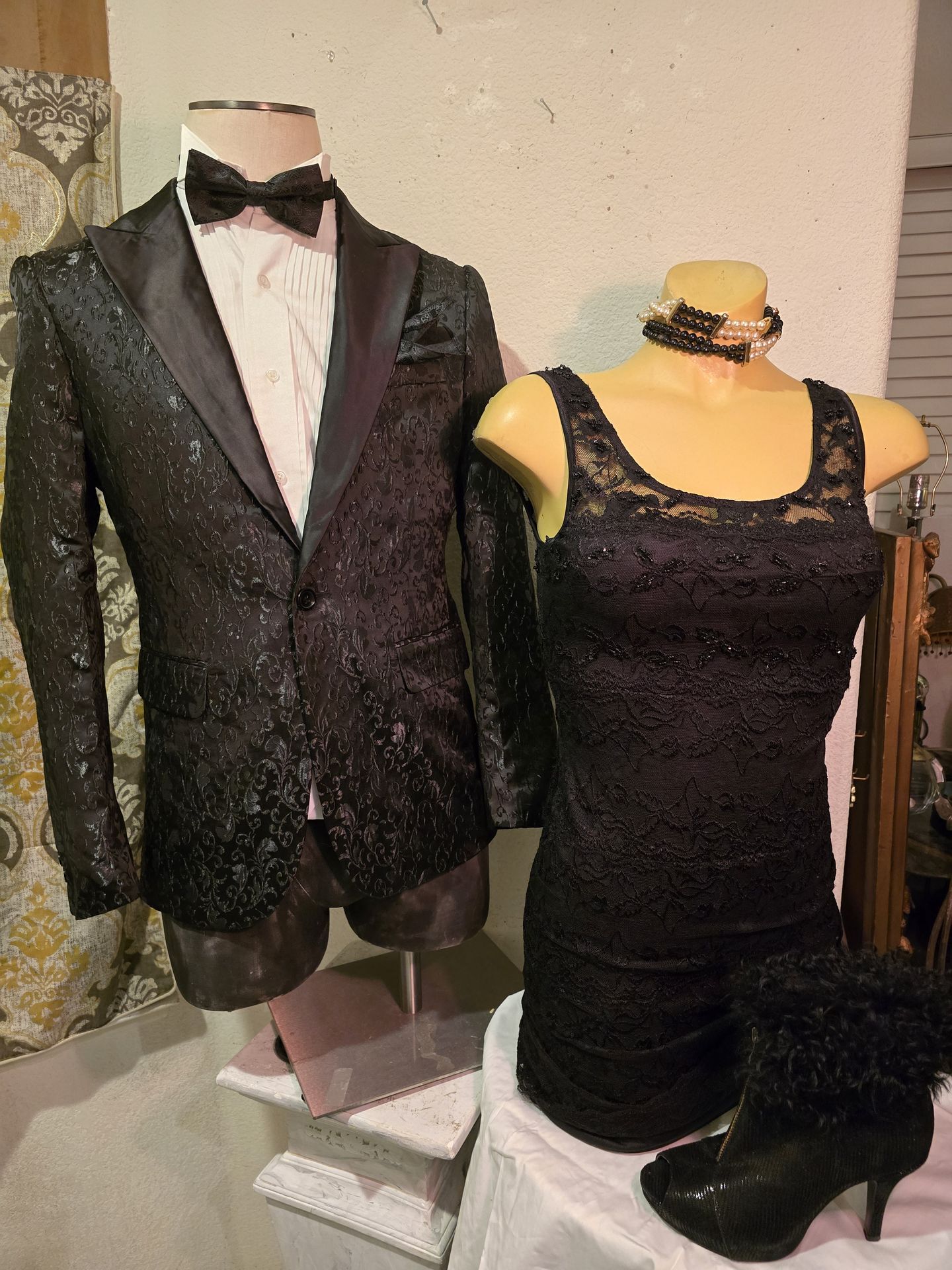 Date Nite Tux jacket & Short black dress