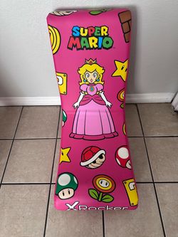 NINTENDO X ROCKER SUPER MARIO Spotlight Floor Rocker Gaming Chair PRINCESS PEACH