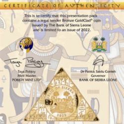 2022 Sierra Leone Discovery of King Tuts Tomb 100th Anniversary