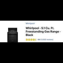 Whirlpool 5.1 Cu. Ft. Gas Range – Like New & Ready to Cook! 🍳🔥