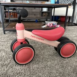 Retrospec Balance Bike - Blush 