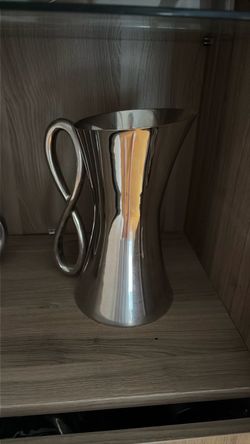 Polished Silver Metal  Pitcher