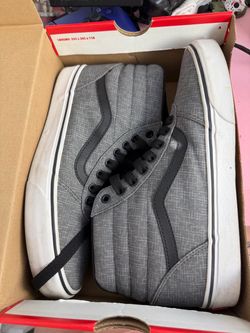 Vans Sk8-Hi Gray Textured High-Top Sneakers