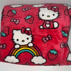 Hello Kitty Strawberry Blanket