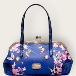 Hummingbird Mini Vegan Clutch (Blue) – Soft Spring Capsule