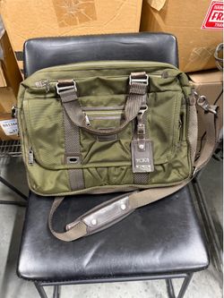 Authentic TUMI Alpha Bravo Expandable Laptop Briefcase Olive Green 26175M2