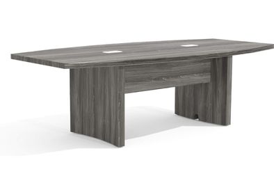 Mayline ACTB8LGS Aberdeen Conference Table, 8', Gray Steel Laminate