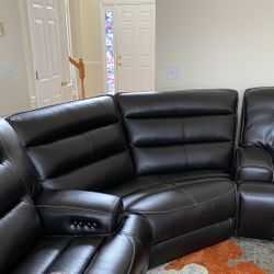 Leather Sectional Piece