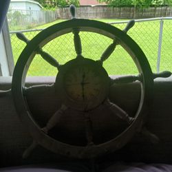 Ship Wheel Clock 