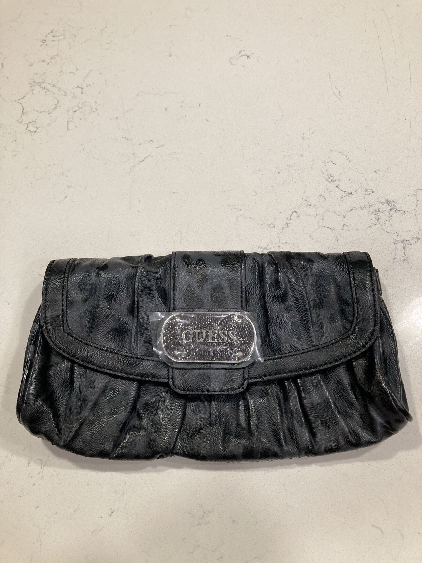 Guess Leopard Print Clutch Bag