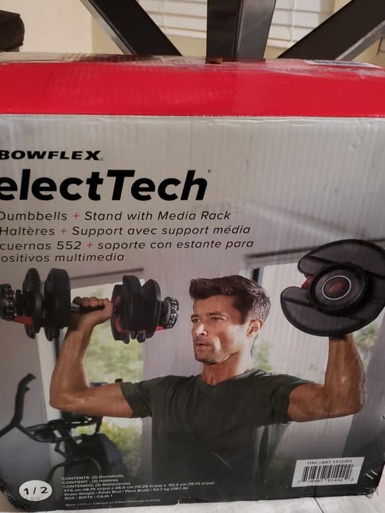 Bowflex 552 Dumbells Pair New In Box