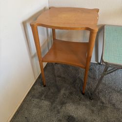 Wooden End Table 