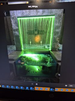 Water Feature & Tiki Bars