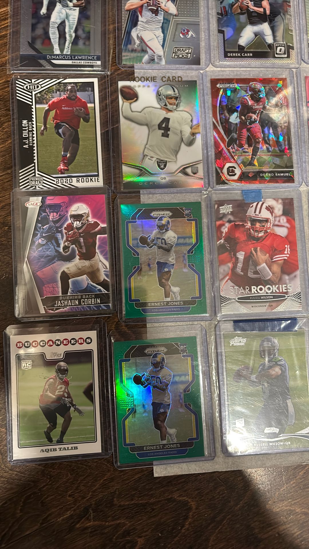 NFL Card Lot🔥 Ungraded Mint Rookies, Collegiate Etc
