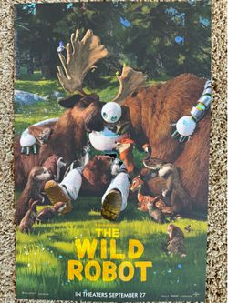 NEW Movie 🎥 Poster: NEW Embossed Poster “The Wild Robot” L17” x W11”