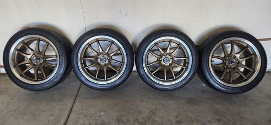 Bronze Alloy Wheels with Tires – Set of 4
