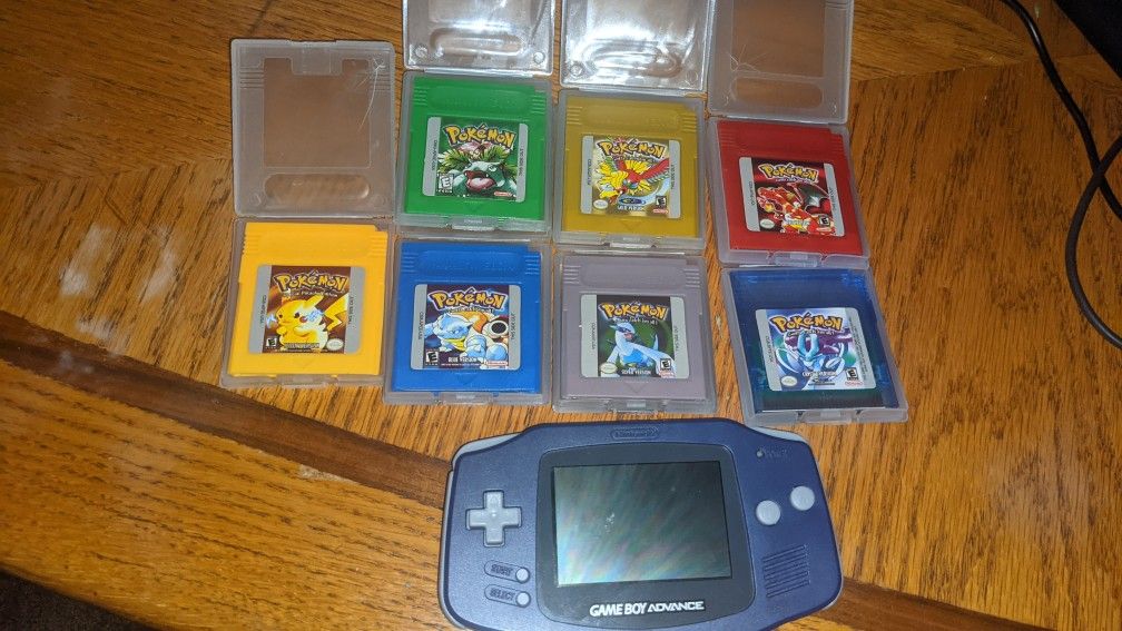 Gameboy Advance with Whole Pokemon Collection