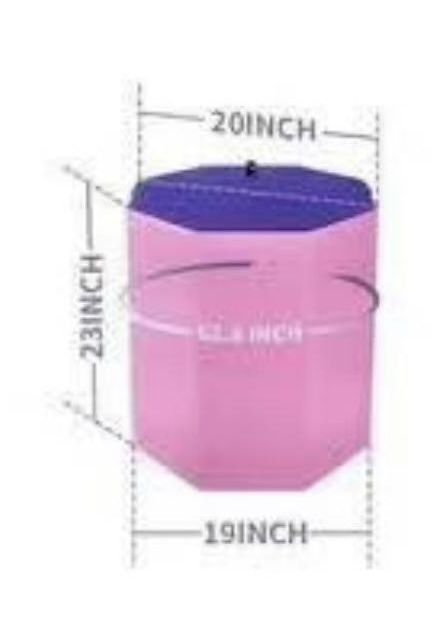 ✌️ Kangaroo Hoppers Gymnastics Octagon Tumble Mat / 19"x23" with Carrying Handles, Somersault Backbend Tumbling Trainer for Home Gym Exercise